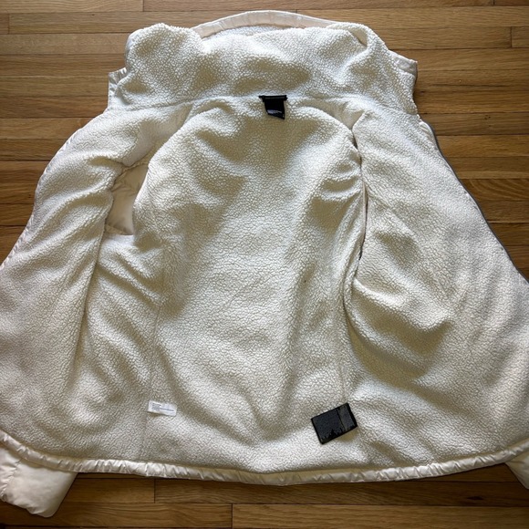 THE NORTH FACE 550 Down Roxborough Luxe Hooded Jacket Sherpa Lined Women Large - Picture 7 of 12